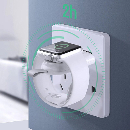 Беспроводная зарядка для Apple Watch магнитная MFi Ugreen CD144 белая
