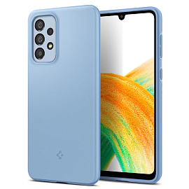 Чехол для Samsung Galaxy A33 5G пластиковый тонкий Spigen Thin Fit голубой