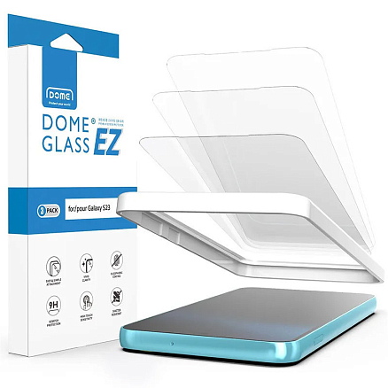 Защитное стекло для Samsung Galaxy S23 на весь экран противоударное WhiteStone Dome Glass EZ прозрачное 3 шт.