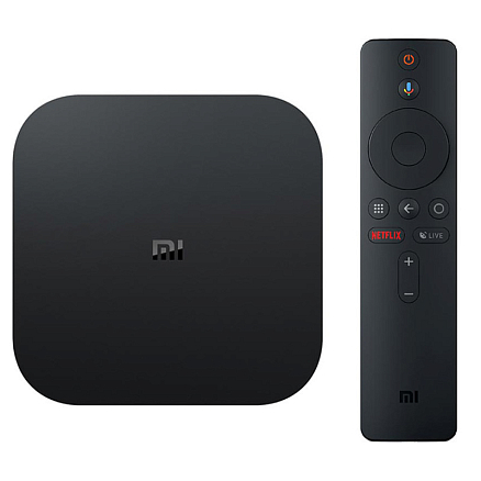ТВ приставка андроид Xiaomi Mi Box S 4K черная (международная версия)