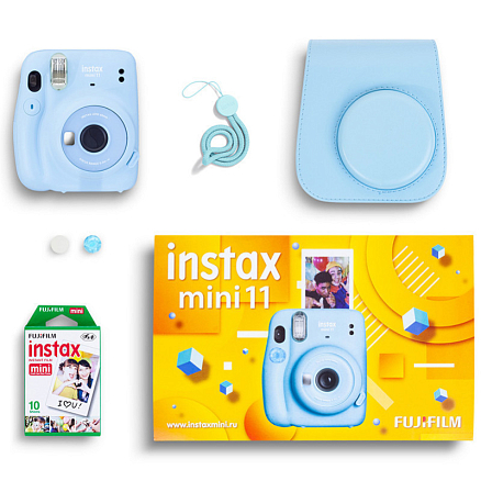 Набор подарочный Fujifilm Instax Mini 11 голубой