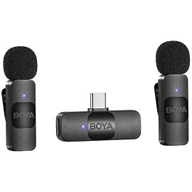 Микрофон петличный BOYA BY-V20 для телефонов черный