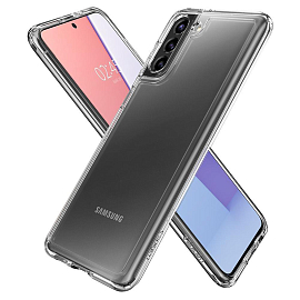 Чехол для Samsung Galaxy S21 гибридный Spigen SGP Ultra Hybrid прозрачный