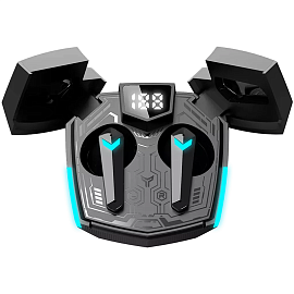 Наушники TWS беспроводные Canyon Doublebee GTWS-2 вкладыши с микрофоном игровые черно-голубые
