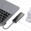 Хаб (разветвитель) Type-C - 3 х USB 3.0, HDMI 4K, Ethernet, Type-C PD Baseus Multi-functional серый