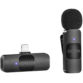 Микрофон петличный BOYA BY-V1 для телефонов черный