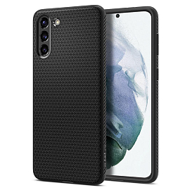 Чехол для Samsung Galaxy S21+ гелевый Spigen SGP Liquid Air матовый черный