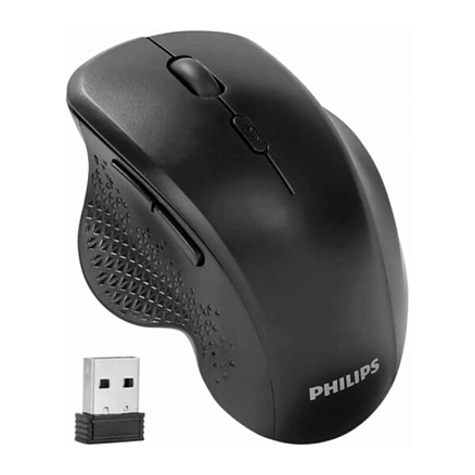 Мышь беспроводная оптическая Philips SPK7624 6 кнопок 1600 dpi черная