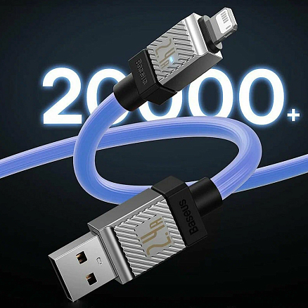Кабель USB - Lightning для зарядки iPhone 1 м 2.4A Baseus CoolPlay CAKW000403 синий