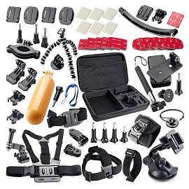 Набор держателей 50-в-1 для экшн-камер GoPro, Sony, SJCAM, AEE, Xiaomi Nova Set