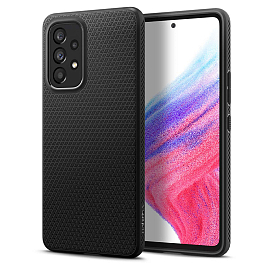 Чехол для Samsung Galaxy A53 гелевый Spigen Liquid Air матовый черный