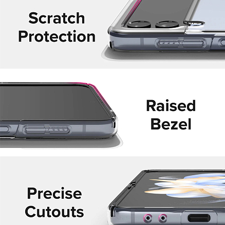 Чехол для Samsung Galaxy Z Flip 4 ультратонкий пластиковый Ringke Slim прозрачный