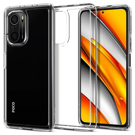 Чехол для Xiaomi Mi 11i, Poco F3 гибридный Spigen Ultra Hybrid прозрачный