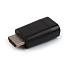 Переходник (преобразователь) HDMI - VGA (папа - мама) компактный Cablexpert черный