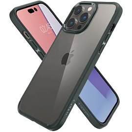 Чехол для iPhone 14 Pro гибридный Spigen Ultra Hybrid зеленый