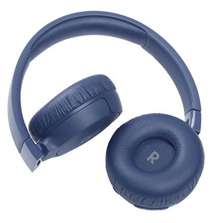 Наушники беспроводные Bluetooth JBL Tune 660NC накладные с микрофоном и шумоподавлением складные синие