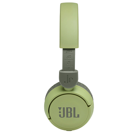 Наушники беспроводные Bluetooth для детей JBL JR310BT накладные складные зеленые