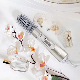 Фен-щетка Aresa AR-3207 серебристый