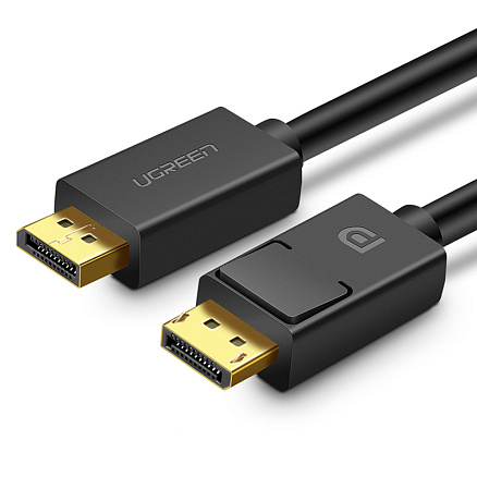 Кабель DisplayPort - DisplayPort (папа - папа) длина 3 м 4Kx2K 144Hz версия 1.2 Ugreen DP102 черный