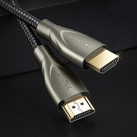 Кабель HDMI - HDMI (папа - папа) длина 1,5 м версия 2.0 4Kx2K 60Hz плетеный Ugreen HD131-50107
