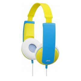 Наушники для детей JVC HA-KD5 накладные желтые с голубым