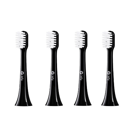 Сменные насадки для электрической зубной щетки Infly Electric Toothbrush T03S, T03B, PT02 черные 4 шт.