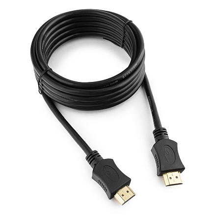 Кабель HDMI - HDMI (папа - папа) длина 3 м версия 1.4 Cablexpert черный