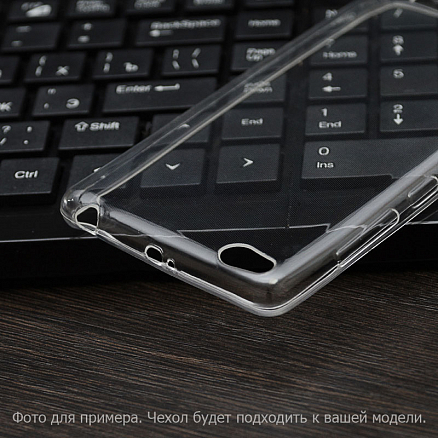Чехол для Asus Zenfone 3 Ultra ультратонкий гелевый 0,5мм Nova Crystal прозрачный
