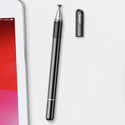 Стилус пассивный универсальный с ручкой Baseus ACPCL-01 черный