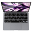 Защитное стекло для Apple MacBook Air 13 M2 2022 на весь экран противоударное Spigen Glass FC черное