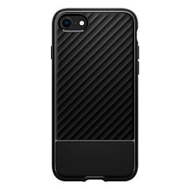 Чехол для iPhone 7, 8, SE 2020, SE 2022 гелевый Spigen Core Armor матовый черный