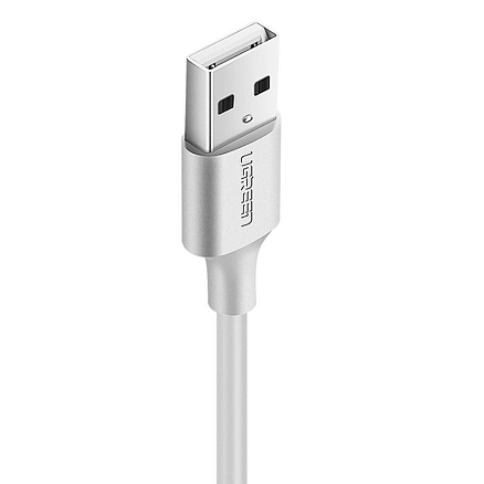 Кабель Type-C - USB длина 2 м 3A Ugreen US287-60123 (быстрая зарядка QC 3.0) белый