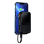 Внешний аккумулятор Baseus Qpow Pro Digital 20000мАч (USB, Lightning, Type-C, ток 2.4А, быстрая зарядка QC, 20Вт) черный