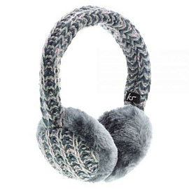 Наушники KitSound Earmuffs накладные теплые вязаные серые