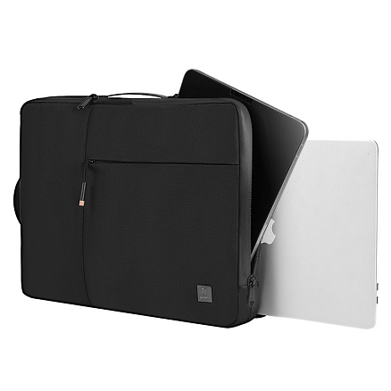 Сумка для ноутбука до 14 дюймов WiWU Alpha Double Layer черная