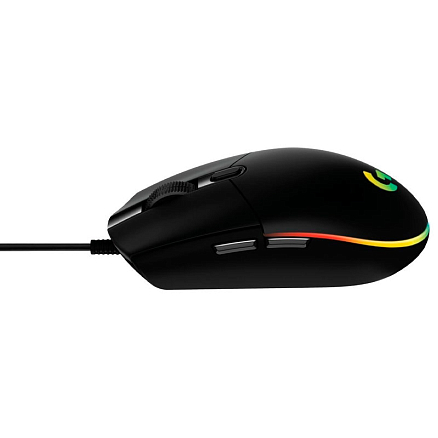 Мышь проводная USB оптическая Logitech G102 Lightsync 6 кнопок 8000 dpi игровая черная