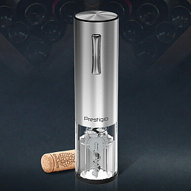 Электрический штопор Prestigio Nemi + аэратор и вакуумная пробка