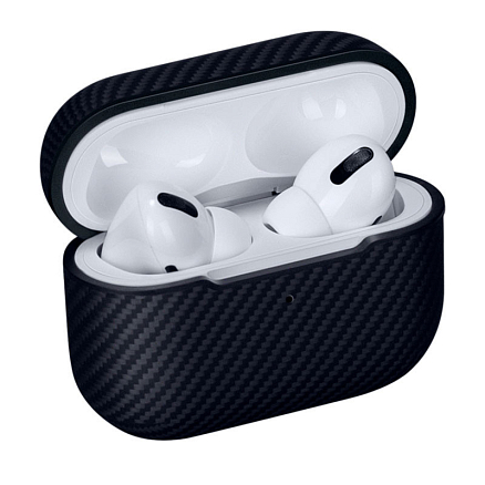 Чехол для наушников AirPods Pro для полной защиты Pitaka Air Pal Mini черно-серый