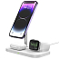 Беспроводная зарядка 3-в-1 MagSafe для телефона, Apple Watch и AirPods 22.5W TFN MagStand QI28 белая