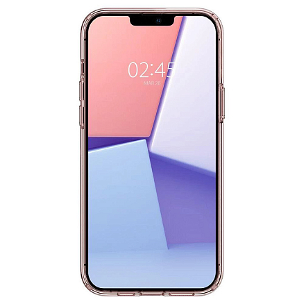 Чехол для iPhone 13 Pro Max гелевый Spigen Crystal Flex прозрачный розовый