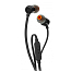 Наушники JBL Tune 110 вакуумные с микрофоном и плоским проводом черные