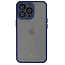 Чехол для iPhone 13 Pro Max гибридный VLP Matte Case матовый прозрачно-синий