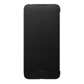Чехол для Huawei Y6 2019 кожаный оригинальный Flip Cover черный