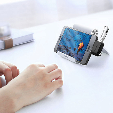 Переходник Type-C, MicroUSB - USB 3.0 хост OTG Ugreen 30453 черный