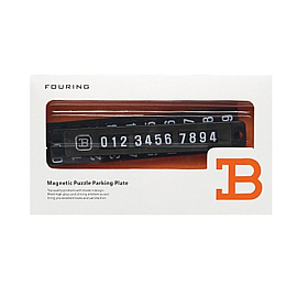 Автовизитка на присосках черная