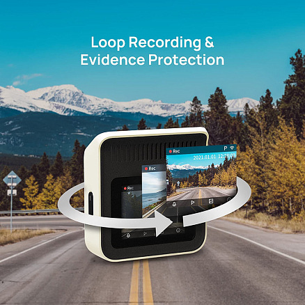 Видеорегистратор Xiaomi 70mai Dash Cam модель A400 слоновая кость