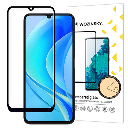 Защитное стекло для Huawei Nova Y70, Y70 Plus на весь экран противоударное Wozinsky Full Glue черное