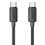 Кабель Usams US-SJ691 USB Type-C - USB Type-C (1 м, черный)