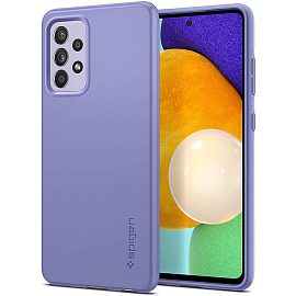 Чехол для Samsung Galaxy A52, A52s пластиковый тонкий Spigen Thin Fit фиолетовый