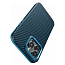 Чехол для iPhone 15 Pro Max гибридный Pitaka MagEZ 4 голубой